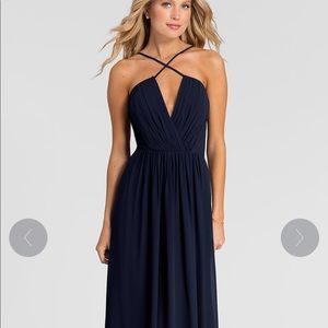 Bill Levkoff Navy Bridesmaid Dress
